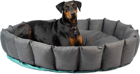 Deluxe Hyperlock Durable Dog Beds-Deep Sleep (Donut Dog Beds with Washable Dog Bed Covers) [Orthopedic Dog Beds & Calming Dog Beds] Multiple Size Options Available