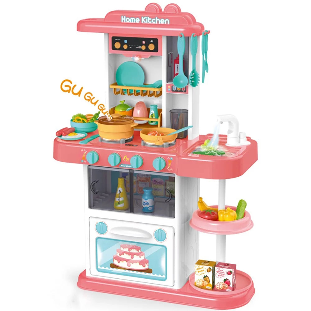 Kitchen Set for Kids  Pretend Play Set Cook W Sound Light