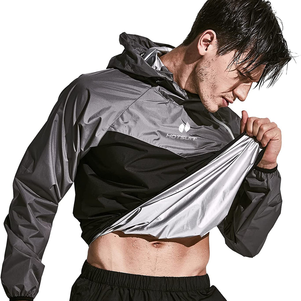 Sauna Suit for Men Sweat Sauna Jacket Pant Gym Workout Sweat Suits