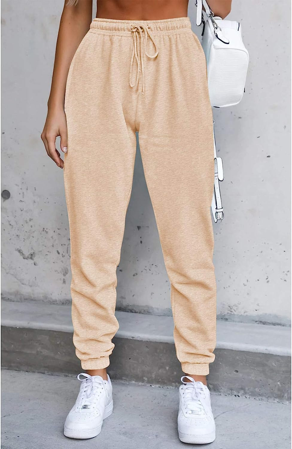 Women Sweatsuits Bra and Sweatpants Set 2 Pieces Jogger Tracksuit