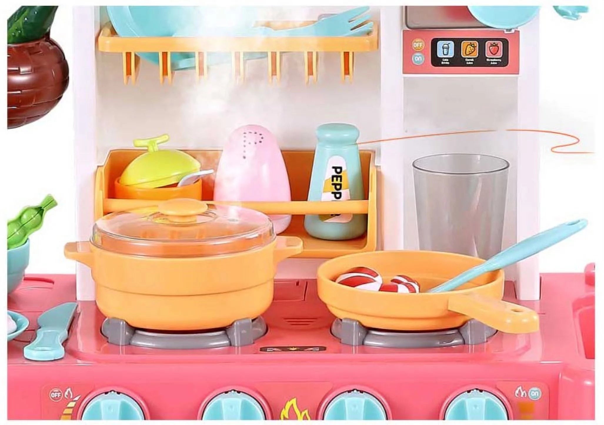 Kitchen Set for Kids  Pretend Play Set Cook W Sound Light