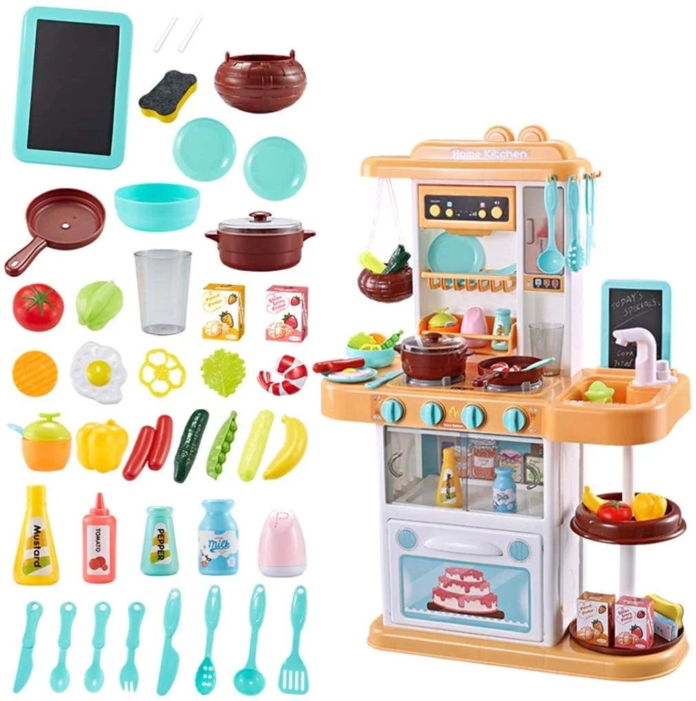 Kitchen Set for Kids  Pretend Play Set Cook W Sound Light