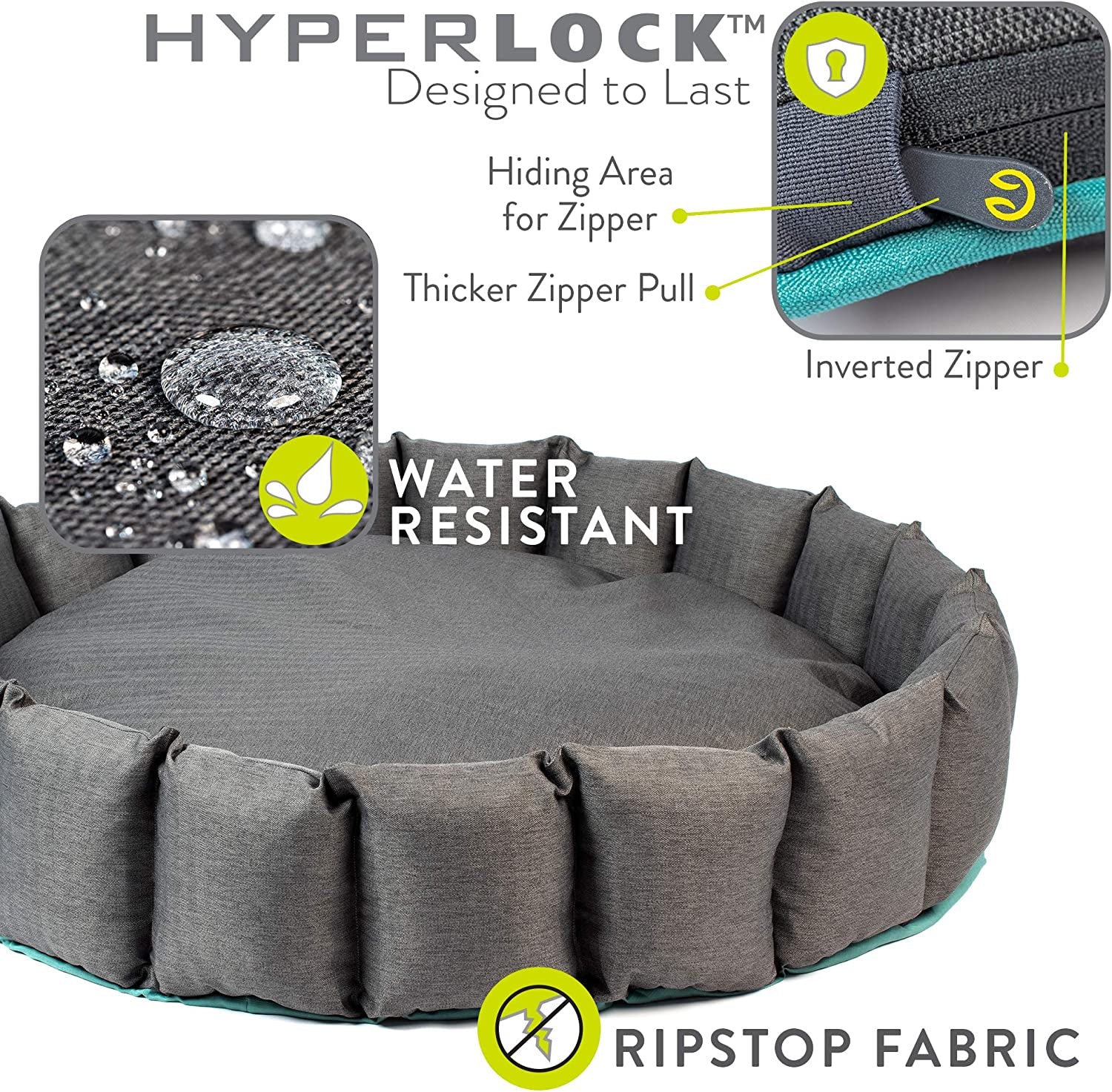 Deluxe Hyperlock Durable Dog Beds-Deep Sleep (Donut Dog Beds with Washable Dog Bed Covers) [Orthopedic Dog Beds & Calming Dog Beds] Multiple Size Options Available