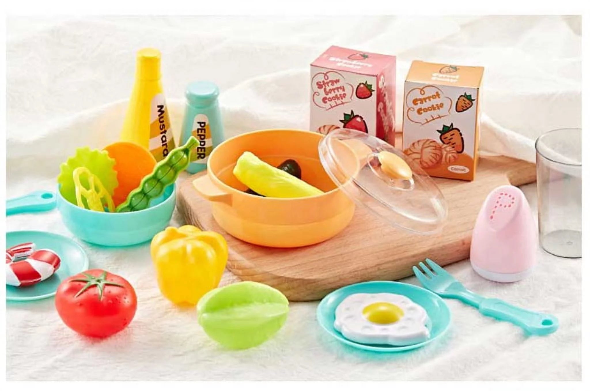 Kitchen Set for Kids  Pretend Play Set Cook W Sound Light