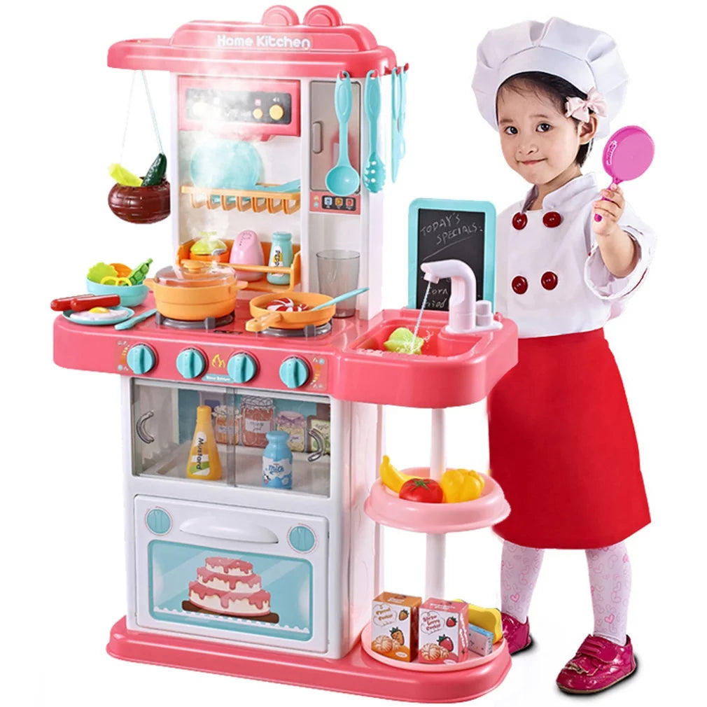 Kitchen Set for Kids  Pretend Play Set Cook W Sound Light