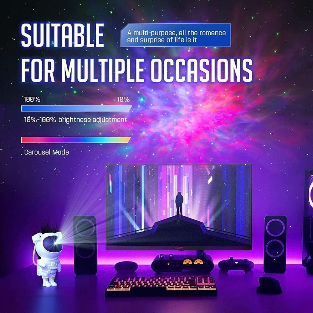 Astronaut Projector Galaxy Starry Sky Night Light Ocean Star LED Lamp Remote